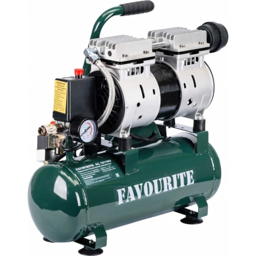 Поршневой безмасляный компрессор FAVOURITE AC 1011NV 1,1кВт, 10л, 120л/мин 128111011 фото 4 Поршневой безмасляный компрессор FAVOURITE AC 1011NV 1,1кВт, 10л, 120л/мин 128111011 фото 4