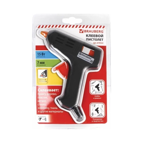 Клеевой пистолет BRAUBERG 670322 фото 7