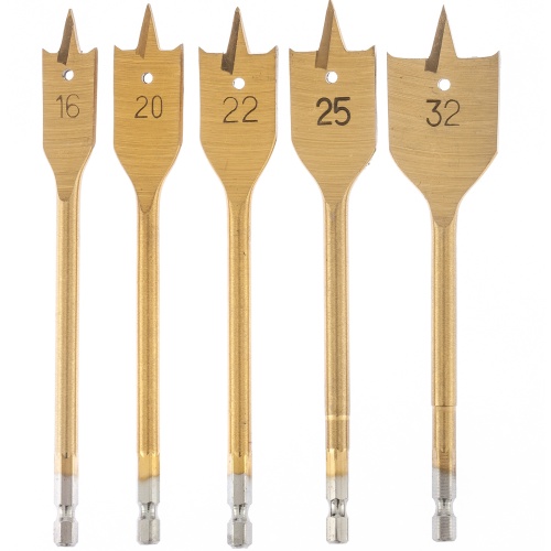 Набор сверл перовых по дереву, 16-20-22-25-32 мм, 5 шт, пластиковый кейс, Matrix Набор сверл перовых по дереву, 16-20-22-25-32 мм, 5 шт, пластиковый кейс, Matrix