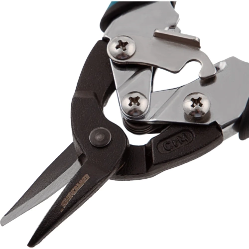 Ножницы по металлу GROSS PIRANHA 190 мм прямой рез, сталь - СrM, двухкомпонентные рукоятки 78357 фото 6 Ножницы по металлу GROSS PIRANHA 190 мм прямой рез, сталь - СrM, двухкомпонентные рукоятки 78357 фото 6