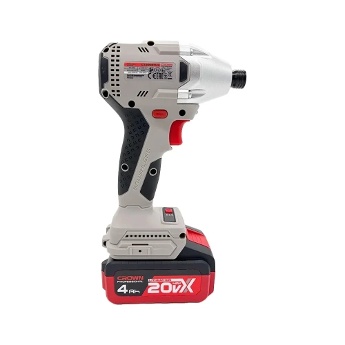 Винтоверт ударный Crown аккумуляторный (импакт) BL CT22067HX-4S TB фото 4