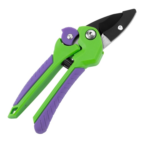 Секатор с наковальней, 210 мм, шестеренный привод, двухкомпонентные рукоятки, Palisad фото 2