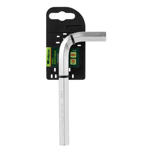 Ключ имбусовый HEX, 12 мм, 45x, закаленный, никель Сибртех фото 4