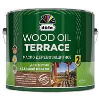Масло деревозащитное для террас и садовой мебели Dufa Wood Oil Terrace бесцветный 9 л