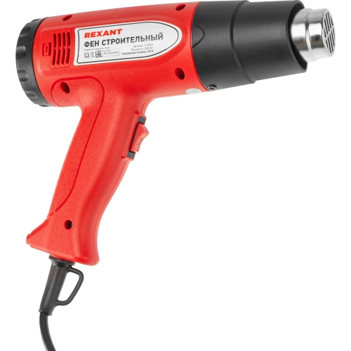 Строительный фен REXANT 230В/2000 Вт, STANDARD, с терморегулятором и дисплеем 12-0053 фото 8