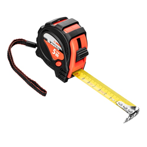 Рулетка Status Magnet 3 fixations,5 м х 25 мм,обрезиненный корпус,зацеп с магнитом Matrix фото 3