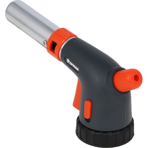 Горелка газовая с керамическим изолятором ЕРМАК регулятор подачи воздуха, кнопка блокировки, 16x7x5 см 116-050 фото 3