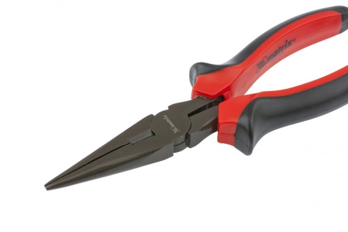 Длинногубцы прямые Black Nickel, 180 мм, двухкомпонентные рукоятки Matrix фото 2