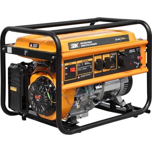 Электростанция SBK BG7000 (5.5кВт, 2x230В/16А/3.5кВт, 1x230В/32А/5кВт, 12В, бак 25.0л) 00-00015123 Электростанция SBK BG7000 (5.5кВт, 2x230В/16А/3.5кВт, 1x230В/32А/5кВт, 12В, бак 25.0л) 00-00015123