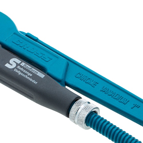 Ключ трубный рычажный 1, №1, цельнокованый, CrV, тип "S" Gross фото 4