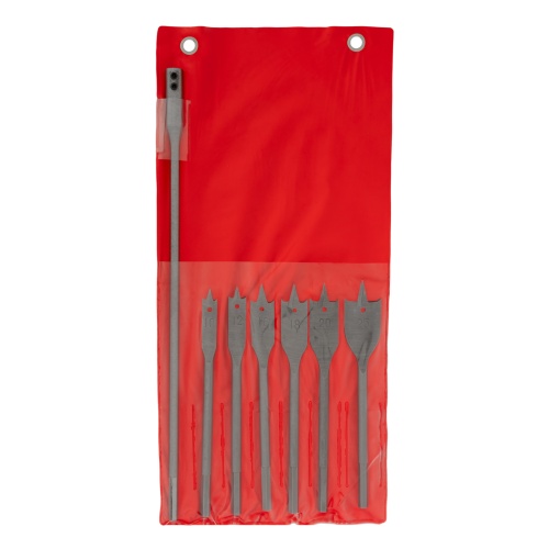 Набор сверл перовых по дереву, 10-12-16-18-20-25 мм, 6 шт, удлинитель 300 мм Matrix Набор сверл перовых по дереву, 10-12-16-18-20-25 мм, 6 шт, удлинитель 300 мм Matrix