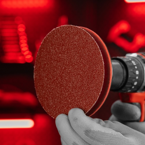 Круг абразивный на ворсовой подложке под "липучку", P 40, 115 мм, 10 шт Matrix фото 7