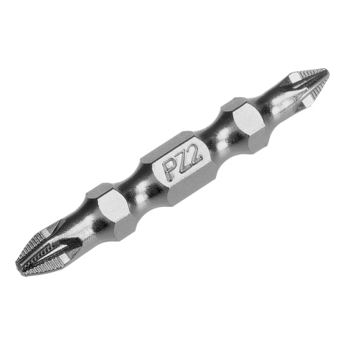 Бита двухстор., PZ2-PZ1х45мм, сталь S2, 10шт. Gross фото 2