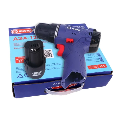 Аккумуляторная дрель-шуруповерт ДИОЛД ДЭА-12ЛИ-09 (эко кейс) 10022165 фото 4 Аккумуляторная дрель-шуруповерт ДИОЛД ДЭА-12ЛИ-09 (эко кейс) 10022165 фото 4