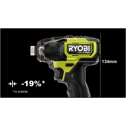 Бесщеточный импульсный винтоверт Ryobi ONE+ HP RID18C-0 5133004938 фото 3