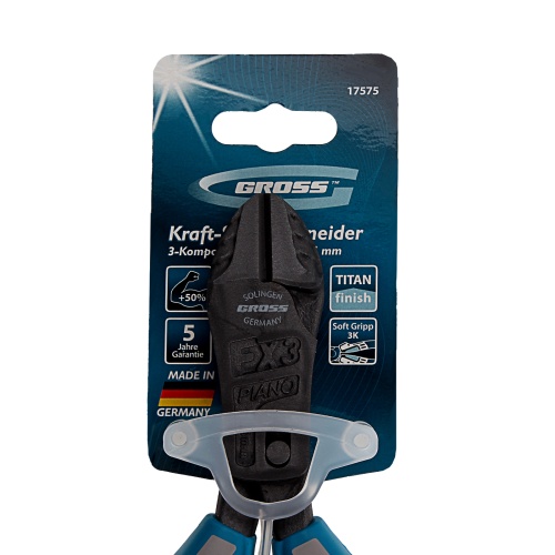 Бокорезы усиленные 215 мм, трехкомпонентные рукоятки Gross фото 4 Бокорезы усиленные 215 мм, трехкомпонентные рукоятки Gross фото 4