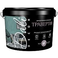 Штукатурка декоративная акриловая Dali Decor Травертин белая 15 кг