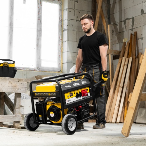 Генератор бензиновый PS 80 E-3, 6.6 кВт, 400 В, 25 л, электростартер Denzel фото 26