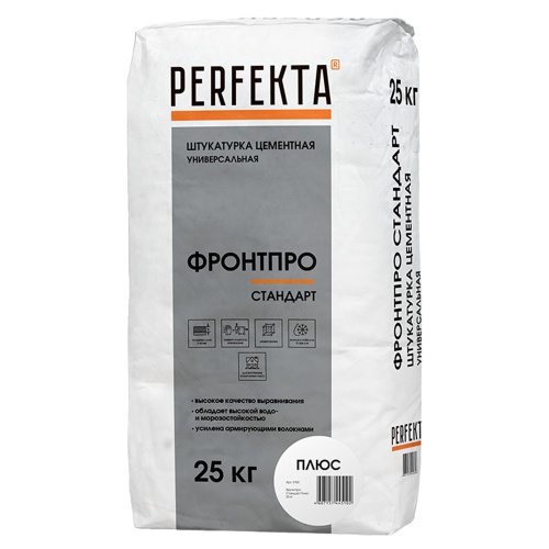 Штукатурка Perfekta Фронтпро Стандарт Plus фасадная 25 кг