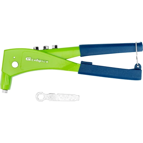 Заклепочник СИБРТЕХ 250 мм, литой корпус, заклепки 2,4-3,2-4,0-4,8 мм 40545 фото 10