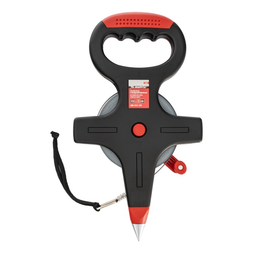 Рулетка геодезическая, 50 м х 12,5 мм, металлическая лента, открытый корпус Matrix фото 2