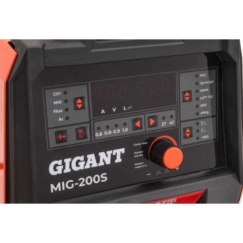 Сварочный полуавтомат - инвертор Gigant (200 А; EURO; синергия; ПВ 40%) MIG-200S фото 10 Сварочный полуавтомат - инвертор Gigant (200 А; EURO; синергия; ПВ 40%) MIG-200S фото 10