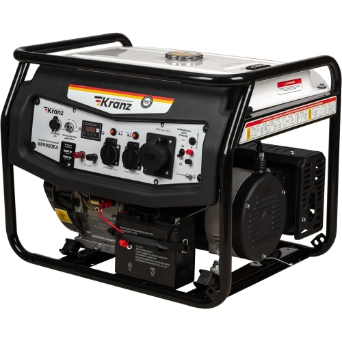 Бензиновый генератор KRANZ KR8000EA 8кВт 25л коннектор автоматики электростартер KR-16-1139 Бензиновый генератор KRANZ KR8000EA 8кВт 25л коннектор автоматики электростартер KR-16-1139