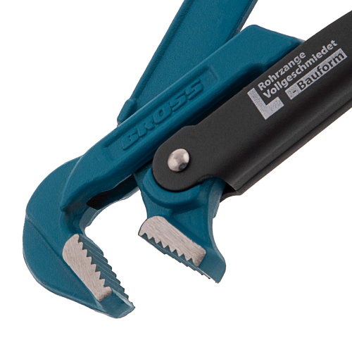 Ключ трубный рычажный 3/4, №0, цельнокованый, CrV, тип "L" Gross фото 3