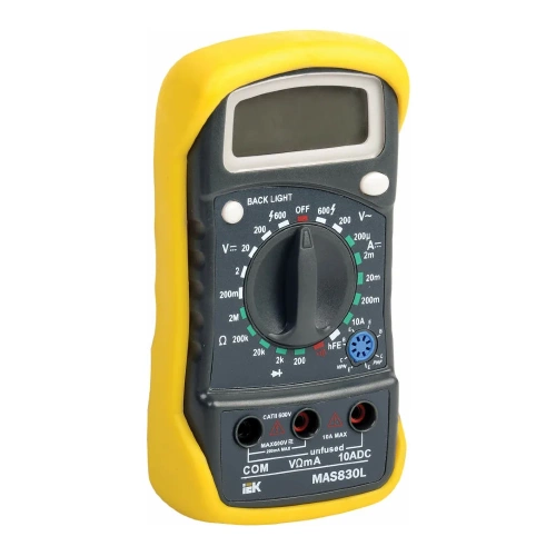 Цифровой мультиметр IEK Master MAS830L TMD-3L-830 3669447 фото 7