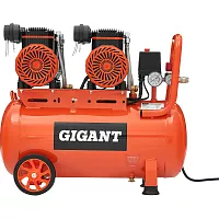 Безмасляный малошумный компрессор (50 л; 8 бар; 365 л/мин) Gigant GSWK-50/2800
