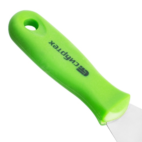 Шпательная лопатка из нержавеющей стали, 80 мм, пластмассовая ручка Сибртех фото 4