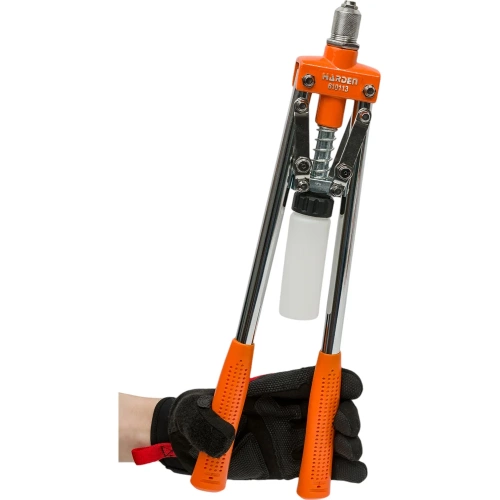 Заклепочник HARDEN профессиональный, двуручный, для заклепок 3,2-4,0-4,8мм 610113 фото 7