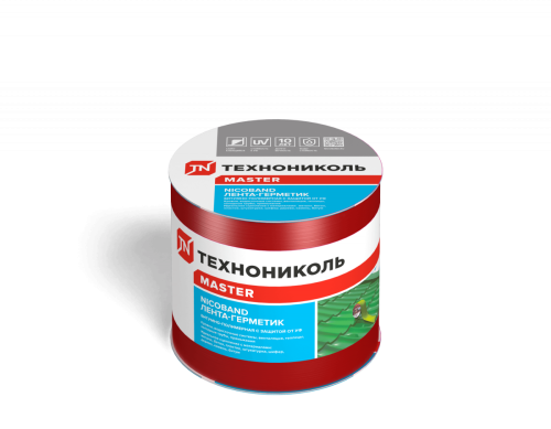 Лента самоклеящаяся Nicoband, 3 м х 10 см, красный