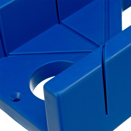 Стусло пластиковое, синее, 4 угла для запила, пила 450 мм Сибртех фото 9