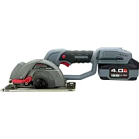 Аккумуляторная пила циркулярная бесщеточная Profipower DHS-18V (18В,Li-ion-1шт,4.0Ач,140мм,6700об/мин,З/У,в коробке) E0188