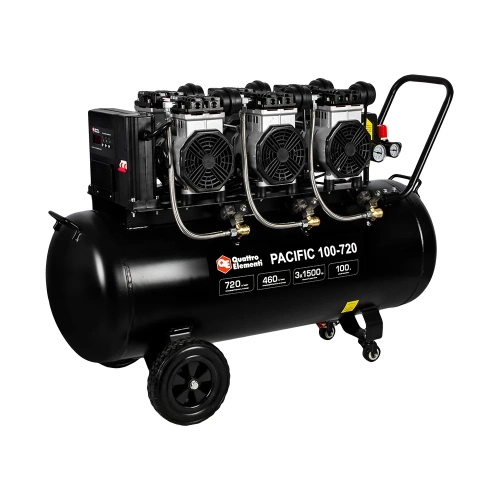 Безмасляный поршневой компрессор QUATTRO ELEMENTI PACIFIC 100-720 720 л/мин, 100 л, 5.5 л.с, 8 бар 915-380 фото 10 Безмасляный поршневой компрессор QUATTRO ELEMENTI PACIFIC 100-720 720 л/мин, 100 л, 5.5 л.с, 8 бар 915-380 фото 10