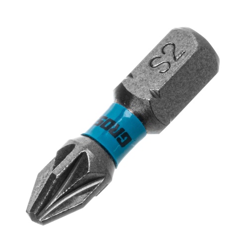 Бита торсионная PZ2 x 25 мм, для ударных шуруповертов, 10 шт. Gross фото 2