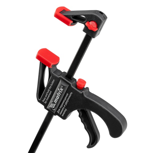 Струбцина универсальная F-образная, 150 х 265 х 45 мм, пластмассовый корпус Matrix фото 4