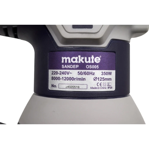 Шлифмашина эксцентриковая Makute 350Вт, 125 мм OS005 фото 8 Шлифмашина эксцентриковая Makute 350Вт, 125 мм OS005 фото 8