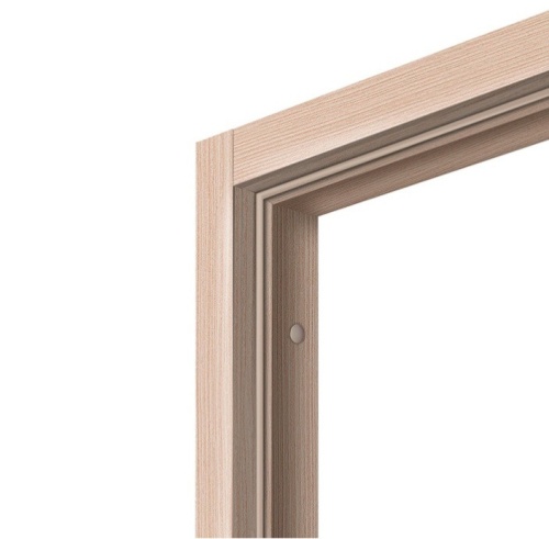 Брус дверной телескопический коробочный экошпон Olovi Дуб беленый с уплотнителем без фурнитуры без притвора 2050х70х28 мм фото 3