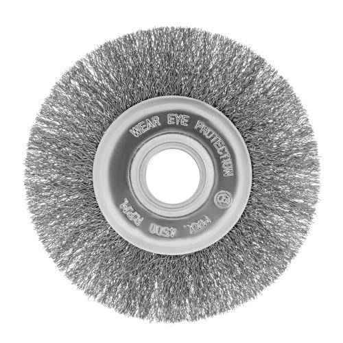 Щетка для УШМ, 125 мм, посадка 22.2 мм, плоская, витая проволока Сибртех фото 2