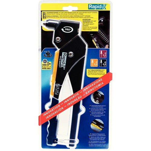 Заклепочник RAPID RP60 Multi 3.2мм 4.0мм 4.8мм 5001140 фото 8 Заклепочник RAPID RP60 Multi 3.2мм 4.0мм 4.8мм 5001140 фото 8