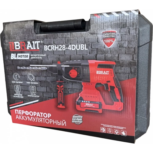 Перфоратор аккумуляторный BRAIT BCRH28-4DUBL 21.01.276.064 фото 6