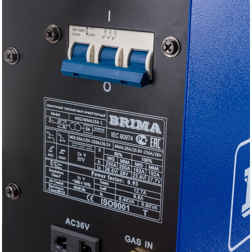 Сварочный полуавтомат Brima MIG/ММА-250-1 380В 8991 фото 4 Сварочный полуавтомат Brima MIG/ММА-250-1 380В 8991 фото 4