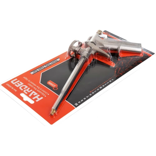 Профессиональный пистолет для монтажной пены HARDEN алюминиевый корпус 620401 фото 4 Профессиональный пистолет для монтажной пены HARDEN алюминиевый корпус 620401 фото 4