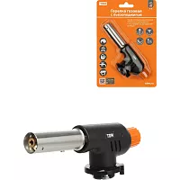 Газовая горелка TDM ELECTRIC регулятор подачи, пьезоподжиг, бутан, блистер, серия "Гранит" SQ1041-0102