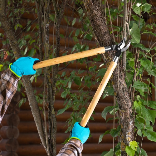 Сучкорез прямого реза, 640 мм, деревянные рукоятки, Palisad фото 8