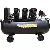 Малошумный компрессор Pegas pneumatic PG-4200 120л, 460 л/мин, 4.2квт безмасляный 6623