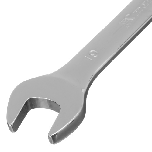 Ключ комбинированный трещоточный, 19 мм, CrV, зеркальный хром Matrix Professional фото 3