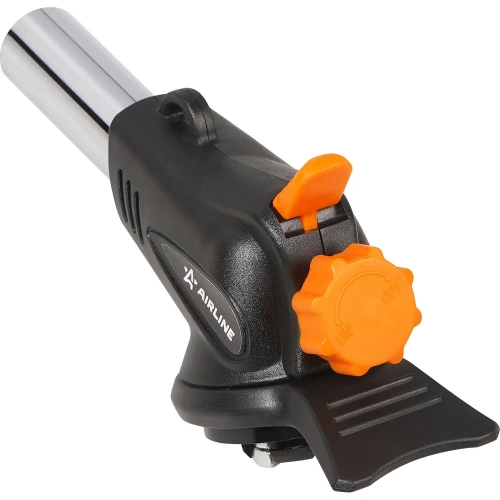 Горелка газовая Airline на цанговый баллон, пьезоподжиг, анти-вспышка, сопло D20x60 мм, боковая подставка-защита рук ADTG014 фото 7